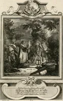 An illustration from Geistliche Todts-Gedancken : bey allerhand Gemählden und Schildereyen in Vorbildung unterschiedlichen Geschlechts, Alters, Standes, und Würdens-Persohnen sich des Todes zu erinneren, aus dessen Lehr die Tugend zu üben, und die Sünd zu meyden : erstlich in Kupfer entworffen, nachmahlen durch sittliche Erörtherung und Uberlegung unter Todten-Farben in Vorschein gebracht, dardurch zum Heyl der Seelen im Gemüth des geneigten Lesers ein lebendige Forcht und embsige Vorsorg des Todes zu erwecken (1753)