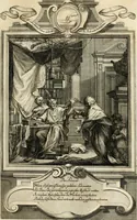 Picture 48 of 82 from Geistliche Todts-Gedancken : bey allerhand Gemählden und Schildereyen in Vorbildung unterschiedlichen Geschlechts, Alters, Standes, und Würdens-Persohnen sich des Todes zu erinnern, aus dessen Lehr die Tugend zu üben, und die Sünd zu meyden : erstlich in Kupfer entworffen, nachmahlen durch sittliche Erörtherung und Uberlegung unter Todten-Farben in Vorschein gebracht, dardurch zum Heyl der Seelen im Gemüth des geneigten Lesers ein lebendige Forcht und embsige Vorsorg des Todes zu erwecken (1753), leaf 160