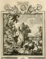 Picture 18 of 82 from Geistliche Todts-Gedancken : bey allerhand Gemählden und Schildereyen in Vorbildung unterschiedlichen Geschlechts, Alters, Standes, und Würdens-Persohnen sich des Todes zu erinnern, aus dessen Lehr die Tugend zu üben, und die Sünd zu meyden : erstlich in Kupfer entworffen, nachmahlen durch sittliche Erörtherung und Uberlegung unter Todten-Farben in Vorschein gebracht, dardurch zum Heyl der Seelen im Gemüth des geneigten Lesers ein lebendige Forcht und embsige Vorsorg des Todes zu erwecken (1753), leaf 45