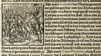 An illustration from Gemeiner loblicher Eydgnoschafft Stetten, Landen vnd Völckeren Chronick wirdiger Thaaten Beschreybung : hieriñ wirt auch die Gelegenheit der gantzen Europe : item ein kurtzuer griffne Chronica Germanie oder Teütschlands : in sonders aber ein fleyssige histori vnd ordenliche Beschreybung Gallie oder Franckrychs fürgestellt : darauff deñ obgedachte der Eydgnoschafft Beschreybung volget ... (1548)
