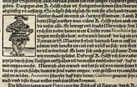 Picture 41 of 57 from Gemeiner loblicher Eydgnoschafft Stetten, Landen vnd Völckeren Chronick wirdiger Thaaten Beschreybung : hieriñ wirt auch die Gelegenheit der gantzen Europe : item ein kurtzuer griffne Chronica Germanie oder Teütschlands : in sonders aber ein fleyssige histori vnd ordenliche Beschreybung Gallie oder Franckrychs fürgestellt : darauff deñ obgedachte der Eydgnoschafft Beschreybung volget ... (1548), leaf 406