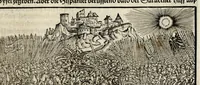 Picture 47 of 57 from Gemeiner loblicher Eydgnoschafft Stetten, Landen vnd Völckeren Chronick wirdiger Thaaten Beschreybung : hieriñ wirt auch die Gelegenheit der gantzen Europe : item ein kurtzuer griffne Chronica Germanie oder Teütschlands : in sonders aber ein fleyssige histori vnd ordenliche Beschreybung Gallie oder Franckrychs fürgestellt : darauff deñ obgedachte der Eydgnoschafft Beschreybung volget ... (1548), leaf 447
