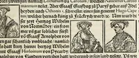 An illustration from Gemeiner loblicher Eydgnoschafft Stetten, Landen vnd Völckeren Chronick wirdiger Thaaten Beschreybung : hieriñ wirt auch die Gelegenheit der gantzen Europe : item ein kurtzuer griffne Chronica Germanie oder Teütschlands : in sonders aber ein fleyssige histori vnd ordenliche Beschreybung Gallie oder Franckrychs fürgestellt : darauff deñ obgedachte der Eydgnoschafft Beschreybung volget ... (1548)