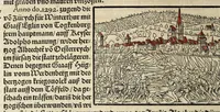 Picture 51 of 76 from Gemeiner loblicher Eydgnoschafft Stetten, Landen vnd Völckeren Chronick wirdiger Thaaten Beschreybung : hieriñ wirt auch die Gelegenheit der gantzen Europe : item ein kurtzuer griffne Chronica Germanie oder Teütschlands : in sonders aber ein fleyssige histori vnd ordenliche Beschreybung Gallie oder Franckrychs fürgestellt : darauff deñ obgedachte der Eydgnoschafft Beschreybung volget ... (1548), leaf 398