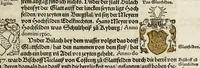 An illustration from Gemeiner loblicher Eydgnoschafft Stetten, Landen vnd Völckeren Chronick wirdiger Thaaten Beschreybung : hieriñ wirt auch die Gelegenheit der gantzen Europe : item ein kurtzuer griffne Chronica Germanie oder Teütschlands : in sonders aber ein fleyssige histori vnd ordenliche Beschreybung Gallie oder Franckrychs fürgestellt : darauff deñ obgedachte der Eydgnoschafft Beschreybung volget ... (1548)