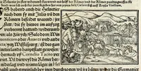 An illustration from Gemeiner loblicher Eydgnoschafft Stetten, Landen vnd Völckeren Chronick wirdiger Thaaten Beschreybung : hieriñ wirt auch die Gelegenheit der gantzen Europe : item ein kurtzuer griffne Chronica Germanie oder Teütschlands : in sonders aber ein fleyssige histori vnd ordenliche Beschreybung Gallie oder Franckrychs fürgestellt : darauff deñ obgedachte der Eydgnoschafft Beschreybung volget ... (1548)