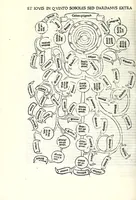 Picture 7 of 20 from Genealogiae Joannis Boccatii : cum demonstrationibus in formis arborũ designatis : eiusdẽ de mõtibus [et] syluis, de fontibus, lacubus [et] fluminibus : ac etiã de stagnis [et] paludibus, necnon [et] de maribus, seu diuersis maris nominibus (1511), leaf 88