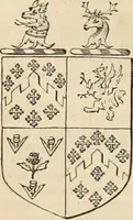 An illustration from A genealogical and heraldic history of the commoners of Great Britain and Ireland, enjoying territorial possessions or high official rank; but univested with heritable honours (1838)
