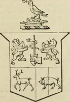 An illustration from A genealogical and heraldic history of the commoners of Great Britain and Ireland, enjoying territorial possessions or high official rank; but univested with heritable honours (1838)