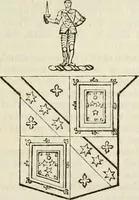 An illustration from A genealogical and heraldic history of the commoners of Great Britain and Ireland, enjoying territorial possessions or high official rank; but univested with heritable honours (1838)