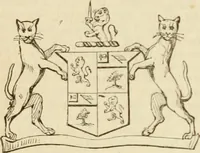 An illustration from A genealogical and heraldic history of the commoners of Great Britain and Ireland, enjoying territorial possessions or high official rank; but univested with heritable honours (1838)