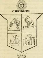 An illustration from A genealogical and heraldic history of the commoners of Great Britain and Ireland, enjoying territorial possessions or high official rank; but univested with heritable honours (1838)