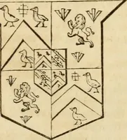 An illustration from A genealogical and heraldic history of the commoners of Great Britain and Ireland, enjoying territorial possessions or high official rank; but univested with heritable honours (1838)