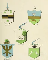 An illustration from A genealogical history of Irish families : with their crests and armorial bearings (1895)