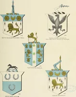 An illustration from A genealogical history of Irish families : with their crests and armorial bearings (1895)