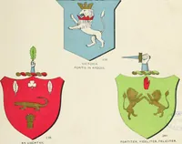 An illustration from A genealogical history of Irish families : with their crests and armorial bearings (1895)