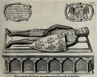 Picture 8 of 25 from A genealogical history of the kings of England, and monarchs of Great Britain, &c. : from the Conquest, anno 1066, to the year 1677 : in seven parts or books containing a discourse of their several lives, marriages, and issues ... with their effigies, seals, tombs ... all engraven in copper plates : furnished with several remarques and annotations (1677), leaf 167