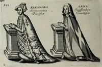 Picture 18 of 25 from A genealogical history of the kings of England, and monarchs of Great Britain, &c. : from the Conquest, anno 1066, to the year 1677 : in seven parts or books containing a discourse of their several lives, marriages, and issues ... with their effigies, seals, tombs ... all engraven in copper plates : furnished with several remarques and annotations (1677), leaf 386
