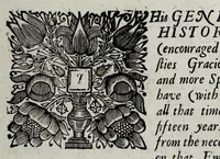 An illustration from A genealogical history of the kings of England, and monarchs of Great Britain, &c. : from the Conquest, anno 1066, to the year 1677 : in seven parts or books containing a discourse of their several lives, marriages, and issues ... with their effigies, seals, tombs ... all engraven in copper plates : furnished with several remarques and annotations (1677)