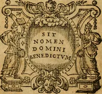 An illustration from Genealogie et la fin des Huguenaux, & descouverte du Calvinisme : où est sommairemet descrite l'histoire des troubles excitez en France parlesdits Huguenaux, iusques à present (1573)