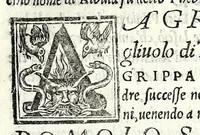 An illustration from Geneologia de gli dei : i quin deci libri di M. Giouanni Boccaccio, sopra la origine et discendenza di tutti gli dei de' gentili, con la spositione & sensi allegorici delle fauole, & con la dichiaratione dell'historie appartenenti à detta materia (1547)