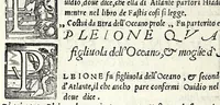 An illustration from Geneologia de gli dei : i quin deci libri di M. Giouanni Boccaccio, sopra la origine et discendenza di tutti gli dei de' gentili, con la spositione & sensi allegorici delle fauole, & con la dichiaratione dell'historie appartenenti à detta materia (1547)