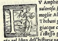 An illustration from Geneologia de gli dei : i quin deci libri di M. Giouanni Boccaccio, sopra la origine et discendenza di tutti gli dei de' gentili, con la spositione & sensi allegorici delle fauole, & con la dichiaratione dell'historie appartenenti à detta materia (1547)