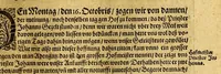 An illustration from General Chronica, das ist: Warhaffte eigentliche vnd kurtze Beschreibung, vieler namhaffter, vnd zum Theil biss daher vnbekannter Landtschafften, : erstlich dess Grossmechtigen vnd gewaltigen Herrn Priester Johan[n]s, Königs in Morenlandt, Königreichen vnd Herrschafften, auch derselbigen beyde geistliche vnd weltliche Regiment. Zum andern ein gemeine Beschreibung dess gantzen Erdbodems, in drey Bücher getheilt, nemlich, Asiam, Aphricam, vnd Europam, vnd was sich fürnemlich darinnen für guts und böses, zu Wasser und Landt, mit Krieg, Brunst, Hunger vnd dergleichen, von anfang der Welt, biss vff erbauwung der Statt Rom, vnd von dannen biss zu der Zeit Honorii vnd Theodosii, begeben vnd zugetrragen hat. Zum dritten vnd letzten, ein kurtzer Summarischer doch verstendtlicher Ausszug vnd Beschreibung der neuw erfundenen Inseln, Americe vnd Magellane, so man die neuwe Welt pflegt zu nennen. Darinnen alle Völcker vnd Nationen, die in der gantzen Welt (als viel deren jetziger Zeit bekannt sind) wohnen, sampt ihrer Ankunfft und Herkommen, auch Art vnd Natur, item Ceremonien und Gebräuchen in geistlichen und weltlichen sachen, trewlich beschrieben, vnd gleich als in einer Tafel abgemalt, für die Augen gestelt werden. Jetzt auffs neuw mit sonderm grossen fleiss, besser als zuuor, beschrieben vnd verteutscht, auch mehrer richtigkeit halben in drey vnderschiedliche Bücher getheilt, dergleichen noch niemals aussgangen (1581)