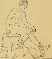 Picture 18 of 91 from The genesis of art-form; an essay in comparative æsthetics showing the identity of the sources, methods, and effects of composition in music, poetry, painting, sculpture and architecture (1893), leaf 100
