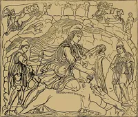 An illustration from The genesis of art-form; an essay in comparative æsthetics showing the identity of the sources, methods, and effects of composition in music, poetry, painting, sculpture and architecture (1893)