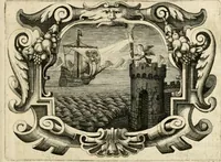 Picture 16 of 31 from Genii Serenissimorum Principum Philippi Wilhelmi Comitis Palatini Rheni ... sponsi, et Annae Catharinae Constantiae, augustissimorum regum Sigismundi III. filiae, Vladislai IV. sororis, Poloniae et Sueciae &c principis, sponsae : quos in nuptiali eorundem solennitate tria Societatis Jesu Collegia Dusseldorpiense, Monasterioeiffliacum e[t] Marcoduranum clementissimis suis dominis et munificentissimis fundatoribus D. C (1642), leaf 36