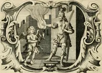 Picture 21 of 31 from Genii Serenissimorum Principum Philippi Wilhelmi Comitis Palatini Rheni ... sponsi, et Annae Catharinae Constantiae, augustissimorum regum Sigismundi III. filiae, Vladislai IV. sororis, Poloniae et Sueciae &c principis, sponsae : quos in nuptiali eorundem solennitate tria Societatis Jesu Collegia Dusseldorpiense, Monasterioeiffliacum e[t] Marcoduranum clementissimis suis dominis et munificentissimis fundatoribus D. C (1642), leaf 45