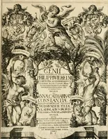 An illustration from Genii Serenissimorum Principum Philippi Wilhelmi Comitis Palatini Rheni ... sponsi, et Annae Catharinae Constantiae, augustissimorum regum Sigismundi III. filiae, Vladislai IV. sororis, Poloniae et Sueciae &c principis, sponsae : quos in nuptiali eorundem solennitate tria Societatis Jesu Collegia Dusseldorpiense, Monasterioeiffliacum e[t] Marcoduranum clementissimis suis dominis et munificentissimis fundatoribus D. C (1642)