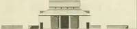 An illustration from The gentleman and farmer's architect : a new work, containing a great variety of useful and genteel designs, being correct plans and elevations of parsonage and farm houses, lodges for parks, pinery, peach, hot and green houses, with the fire-wall, tan-pit, &c. particularly described ... : with scales and tables of reference, describing the several parts, with their just dimensions and use (1762)