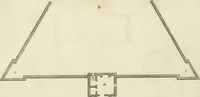 An illustration from The gentleman and farmer's architect : a new work, containing a great variety of useful and genteel designs, being correct plans and elevations of parsonage and farm houses, lodges for parks, pinery, peach, hot and green houses, with the fire-wall, tan-pit, &c. particularly described ... : with scales and tables of reference, describing the several parts, with their just dimensions and use (1762)