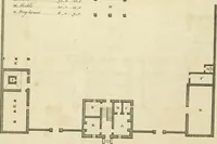 An illustration from The gentleman and farmer's architect : a new work, containing a great variety of useful and genteel designs, being correct plans and elevations of parsonage and farm houses, lodges for parks, pinery, peach, hot and green houses, with the fire-wall, tan-pit, &c. particularly described ... : with scales and tables of reference, describing the several parts, with their just dimensions and use (1762)
