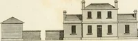 An illustration from The country gentleman's architect, in a great variety of new designs, for cottages, farm-houses, country-houses, villas, lodges for park or garden entrances, and ornamental wooden gates : with plans of the offices belonging to each design, distributed with a strict attention to convenience, elegance, and economy (1787)