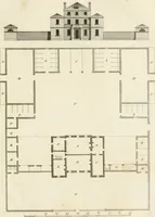 Picture 26 of 72 from The country gentleman's architect, in a great variety of new designs, for cottages, farm-houses, country-houses, villas, lodges for park or garden entrances, and ornamental wooden gates : with plans of the offices belonging to each design, distributed with a strict attention to convenience, elegance, and economy (1787), leaf 54