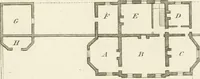 An illustration from The country gentleman's architect, in a great variety of new designs, for cottages, farm-houses, country-houses, villas, lodges for park or garden entrances, and ornamental wooden gates : with plans of the offices belonging to each design, distributed with a strict attention to convenience, elegance, and economy (1787)
