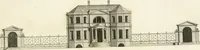 Picture 34 of 72 from The country gentleman's architect, in a great variety of new designs, for cottages, farm-houses, country-houses, villas, lodges for park or garden entrances, and ornamental wooden gates : with plans of the offices belonging to each design, distributed with a strict attention to convenience, elegance, and economy (1787), leaf 68