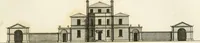 An illustration from The country gentleman's architect, in a great variety of new designs, for cottages, farm-houses, country-houses, villas, lodges for park or garden entrances, and ornamental wooden gates : with plans of the offices belonging to each design, distributed with a strict attention to convenience, elegance, and economy (1787)