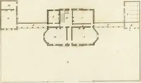 Picture 43 of 72 from The country gentleman's architect, in a great variety of new designs, for cottages, farm-houses, country-houses, villas, lodges for park or garden entrances, and ornamental wooden gates : with plans of the offices belonging to each design, distributed with a strict attention to convenience, elegance, and economy (1787), leaf 76
