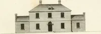 An illustration from The country gentleman's architect, in a great variety of new designs, for cottages, farm-houses, country-houses, villas, lodges for park or garden entrances, and ornamental wooden gates : with plans of the offices belonging to each design, distributed with a strict attention to convenience, elegance, and economy (1787)