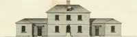 An illustration from The country gentleman's architect, in a great variety of new designs, for cottages, farm-houses, country-houses, villas, lodges for park or garden entrances, and ornamental wooden gates : with plans of the offices belonging to each design, distributed with a strict attention to convenience, elegance, and economy (1787)