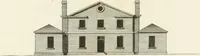 An illustration from The country gentleman's architect, in a great variety of new designs, for cottages, farm-houses, country-houses, villas, lodges for park or garden entrances, and ornamental wooden gates : with plans of the offices belonging to each design, distributed with a strict attention to convenience, elegance, and economy (1787)
