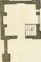 An illustration from The country gentleman's architect, in a great variety of new designs, for cottages, farm-houses, country-houses, villas, lodges for park or garden entrances, and ornamental wooden gates : with plans of the offices belonging to each design, distributed with a strict attention to convenience, elegance, and economy (1787)