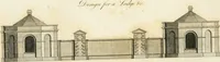 Picture 55 of 72 from The country gentleman's architect, in a great variety of new designs, for cottages, farm-houses, country-houses, villas, lodges for park or garden entrances, and ornamental wooden gates : with plans of the offices belonging to each design, distributed with a strict attention to convenience, elegance, and economy (1787), leaf 88