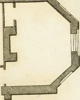 An illustration from The country gentleman's architect, in a great variety of new designs, for cottages, farm-houses, country-houses, villas, lodges for park or garden entrances, and ornamental wooden gates : with plans of the offices belonging to each design, distributed with a strict attention to convenience, elegance, and economy (1787)
