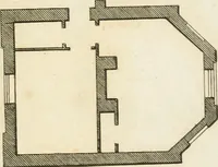 An illustration from The country gentleman's architect, in a great variety of new designs, for cottages, farm-houses, country-houses, villas, lodges for park or garden entrances, and ornamental wooden gates : with plans of the offices belonging to each design, distributed with a strict attention to convenience, elegance, and economy (1787)