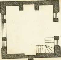 An illustration from The country gentleman's architect, in a great variety of new designs, for cottages, farm-houses, country-houses, villas, lodges for park or garden entrances, and ornamental wooden gates : with plans of the offices belonging to each design, distributed with a strict attention to convenience, elegance, and economy (1787)